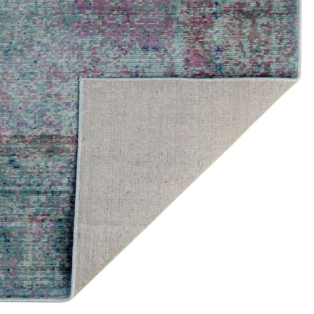 Light Blue 7' 1 x 10' Austin Rectangle Area Rug 100% Polyester Durable Cotton Backing Living Dining Room Bedroom Office Vintage Decor Carpet for Sale at Rug Engine