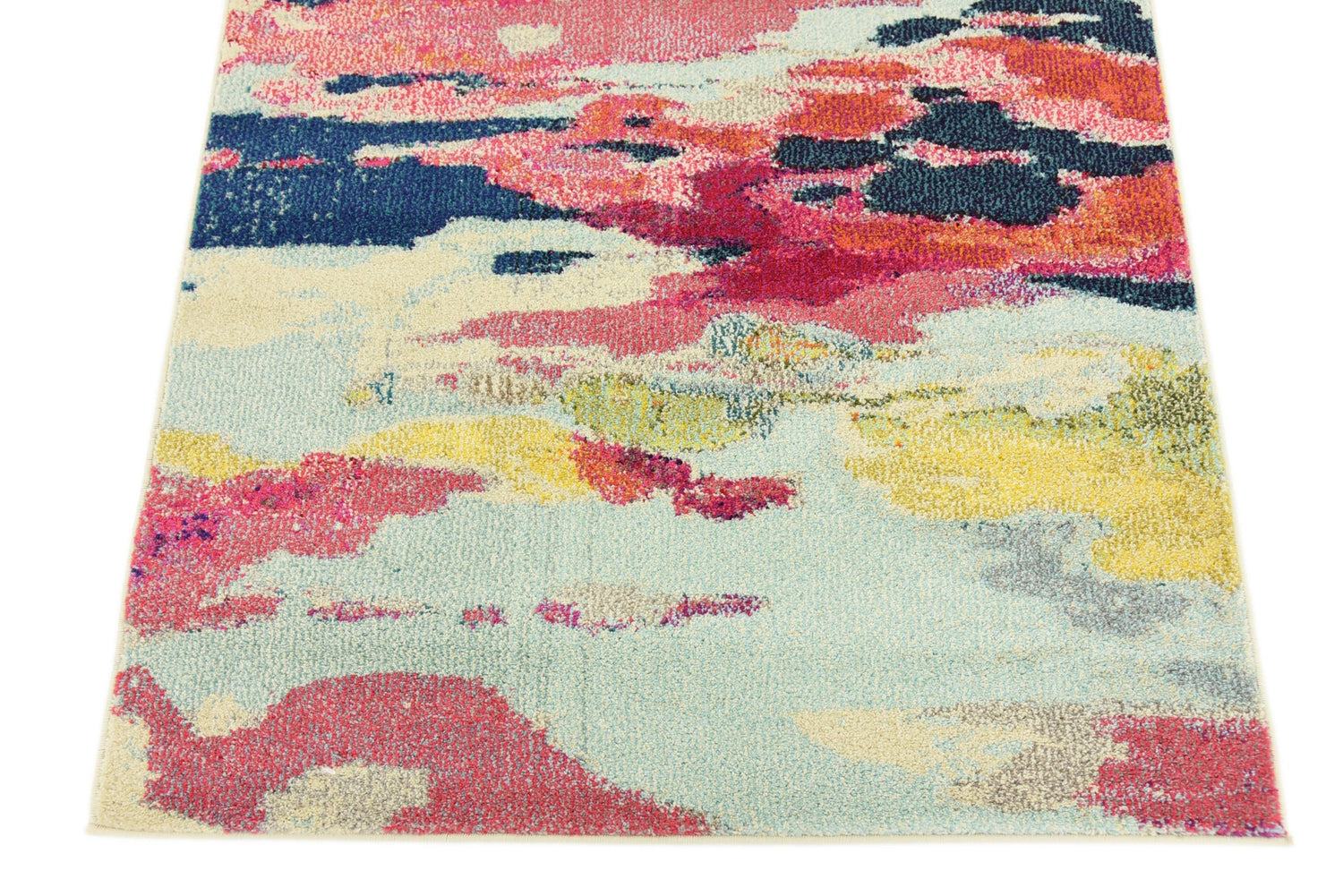 Pink 3' 3 x 5' 3 Estrella Rectangle Area Rug 100% Polypropylene Non-Shedding Stain Resistant Carpet Colorful Modern Abstract Design Easy Clean for Home Decor for Sale at Rug Engine