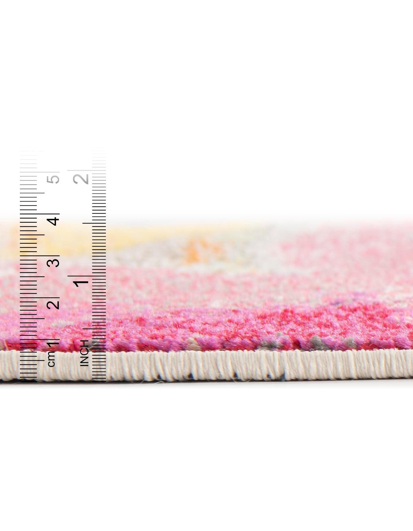 Pink 3' 3 x 5' 3 Estrella Rectangle Area Rug 100% Polypropylene Non-Shedding Stain Resistant Carpet Colorful Modern Abstract Design Easy Clean for Home Decor for Sale at Rug Engine