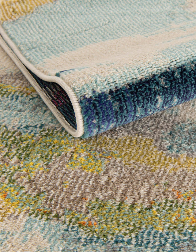Pink 3' 3 x 5' 3 Estrella Rectangle Area Rug 100% Polypropylene Non-Shedding Stain Resistant Carpet Colorful Modern Abstract Design Easy Clean for Home Decor for Sale at Rug Engine