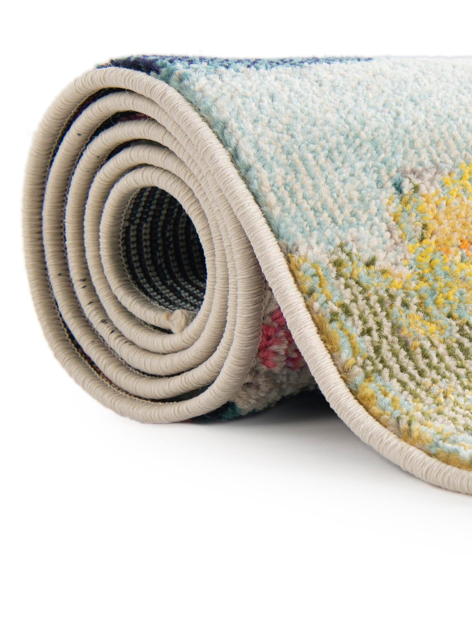 Pink 3' 3 x 5' 3 Estrella Rectangle Area Rug 100% Polypropylene Non-Shedding Stain Resistant Carpet Colorful Modern Abstract Design Easy Clean for Home Decor for Sale at Rug Engine