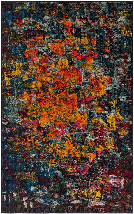 Multicolor 3' 3 x 5' 3 Estrella Rectangle Area Rug 100% Polypropylene Non-Shedding Stain Resistant Carpet Colorful Modern Abstract Design Easy Clean for Home Decor for Sale at Rug Engine