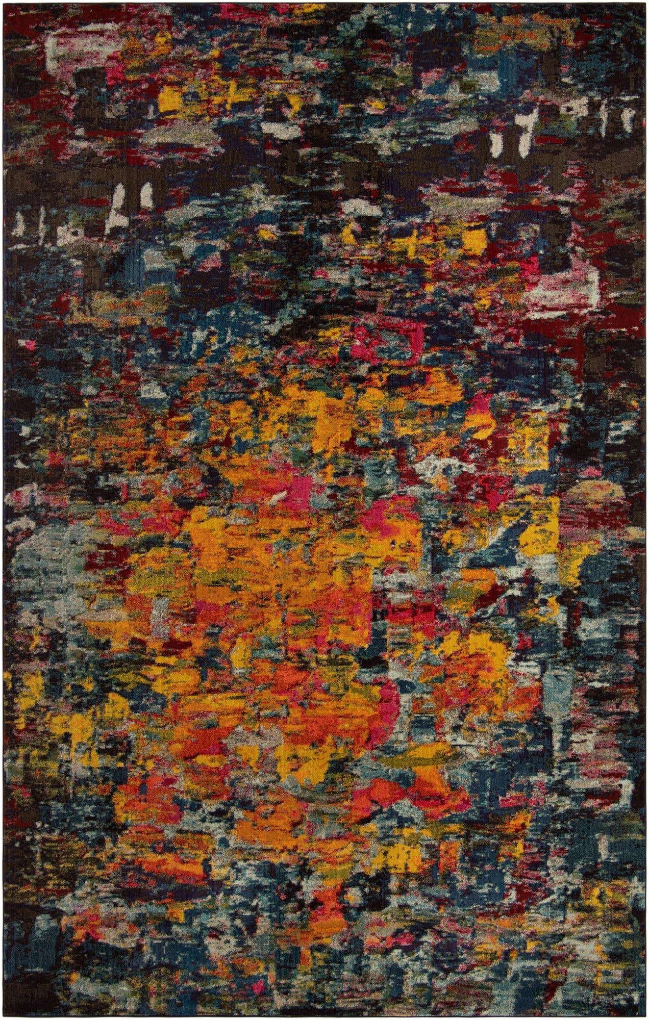 Multicolor 10' 6 x 16' 5 Estrella Rectangle Area Rug 100% Polypropylene Non-Shedding Stain Resistant Carpet Colorful Modern Abstract Design Easy Clean for Home Decor for Sale at Rug Engine