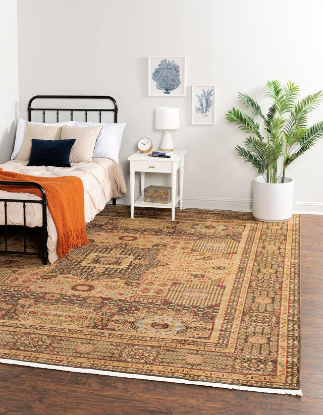 Brown 10' x 11' 4 Palace Rectangle Area Rug
