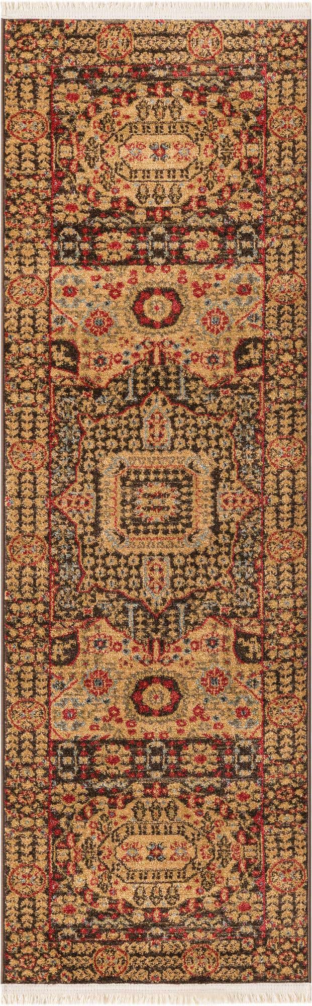 Brown 2' x 6' 1 Palace Runner Area Rug