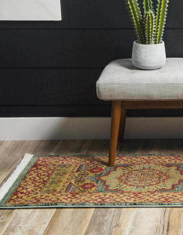 Light Blue 2' x 8' Palace Runner Area Rug