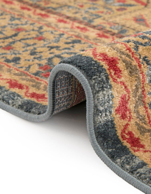 Blue 3' 3 x 3' 3 Palace Round Area Rug