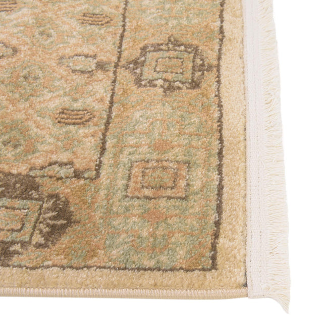 Cream 6' 1 x 9' Palace Rectangle Area Rug