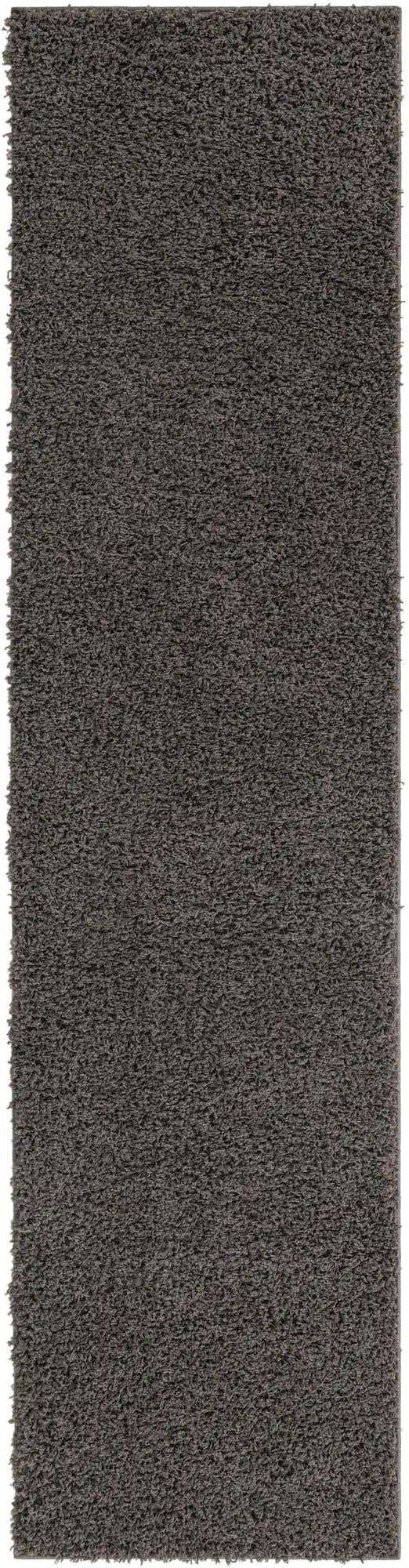 Graphite Gray 2' 7 x 10' Solid Shag Runner Area Rug Thick Soft Touch Fluffy & Plush Shaggy Pile