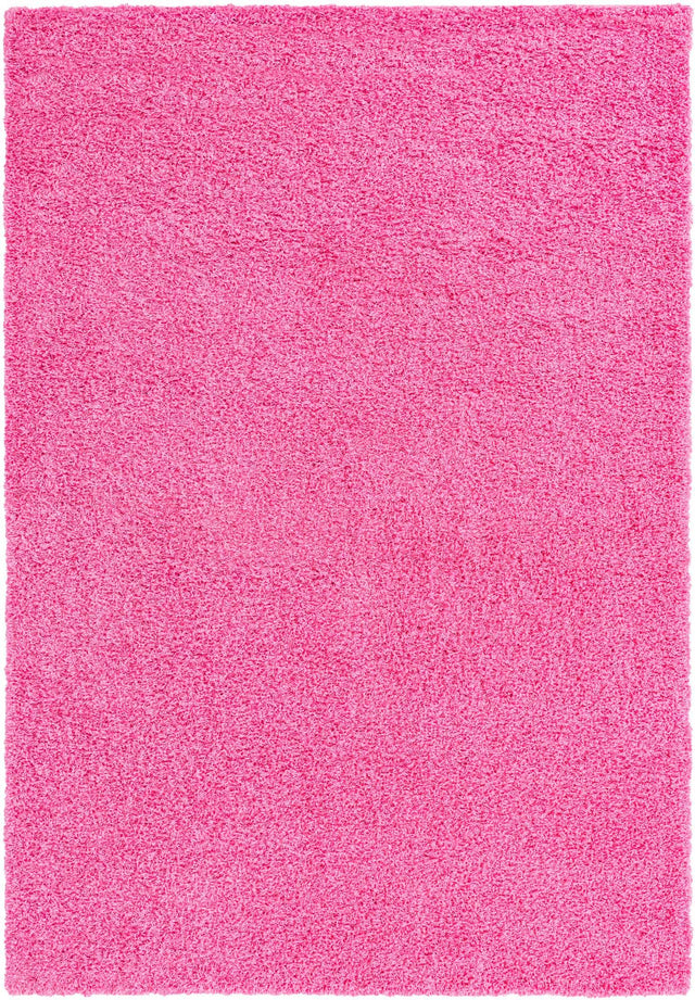 Taffy Pink 7' 1 x 10' Solid Shag Rectangle Area Rug Thick Soft Touch Fluffy & Plush Shaggy Pile Durable Minimalist Carpet for Classic Interior Design for Sale at Rug Engine