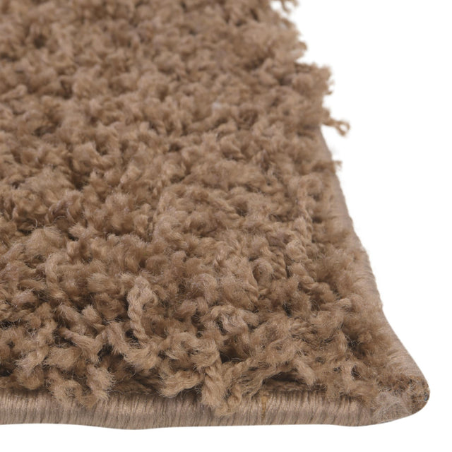 Sandy Brown 7' 10 x 7' 10 Solid Shag Square Area Rug Thick Soft Touch Fluffy & Plush Shaggy Pile