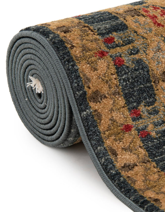 Navy Blue 2' 7 x 13' 1 Edinburgh Runner Area Rug 100% Polypropylene Easy Clean With Cotton Backing Traditional Classic Design Carpet for Living, Dining Room, Office for Sale at Rug Engine