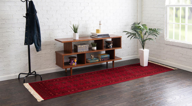 Red 2' x 8' Tekke Runner Area Rug Classic Traditional Vintage Design Carpet for Living Rooms, Dining, Bedrooms, Office Space for Sale at Rug Engine