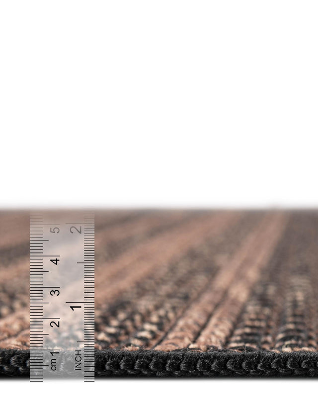 Brown 4' 1 x 6' 1 Outdoor Border Rectangle Area Rug Weather Resistant for Patio, Deck, Terrace, Balcony, Porch 100% Polypropylene Classic Bordered Carpet for Sale at Rug Engine