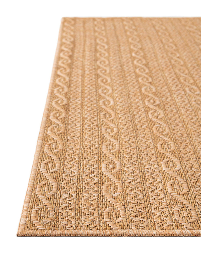 Light Brown 2' 2 x 3' 1 Outdoor Modern Rectangle Area Rug Weather Resistant for Patio, Deck, Terrace, Balcony, Porch 100% Polypropylene Modern Outside Carpet for Sale at Rug Engine