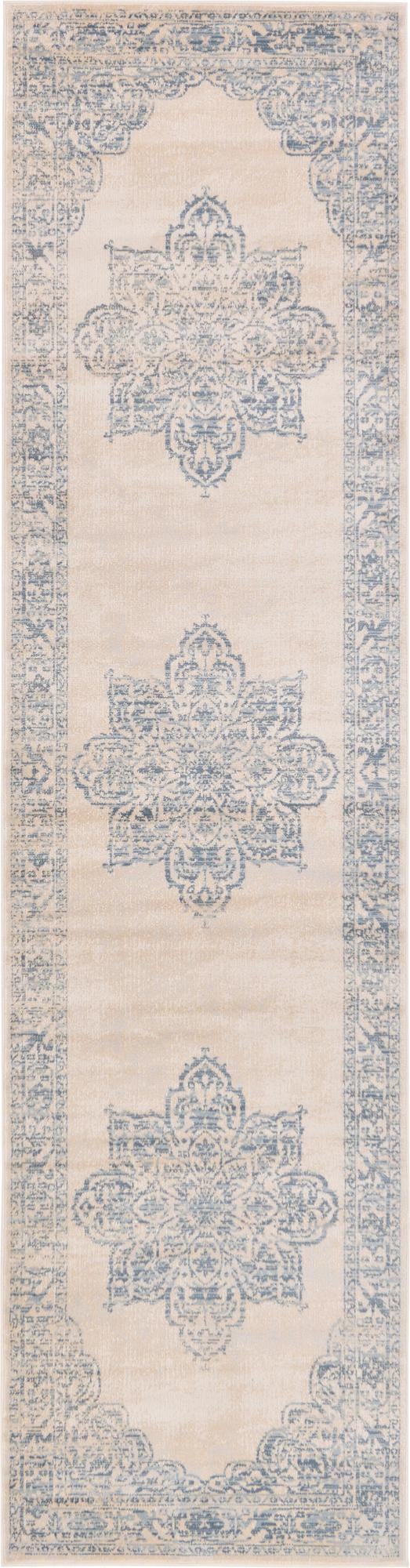 Beige 2' 7 x 10' Paris Runner Area Rug