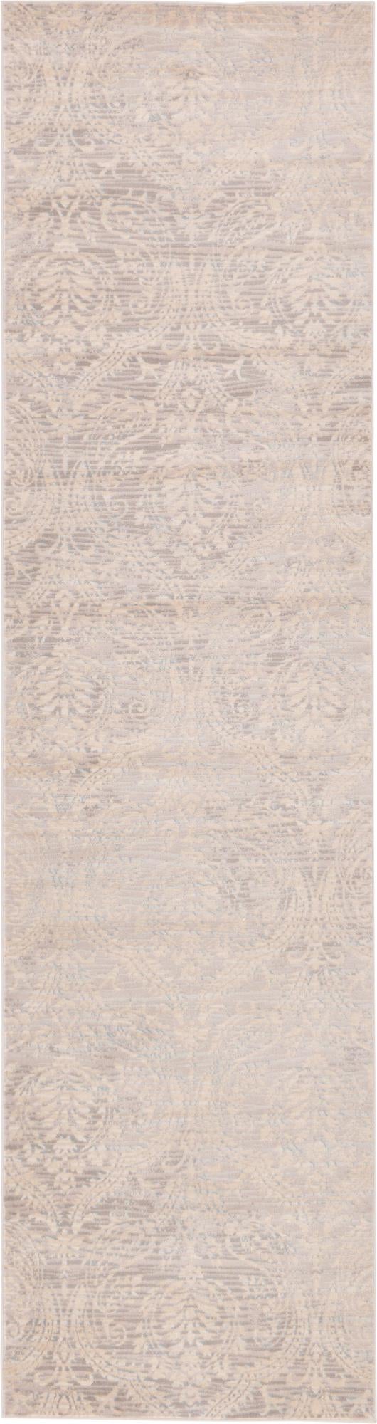 Gray 3' x 10' Paris Runner Area Rug