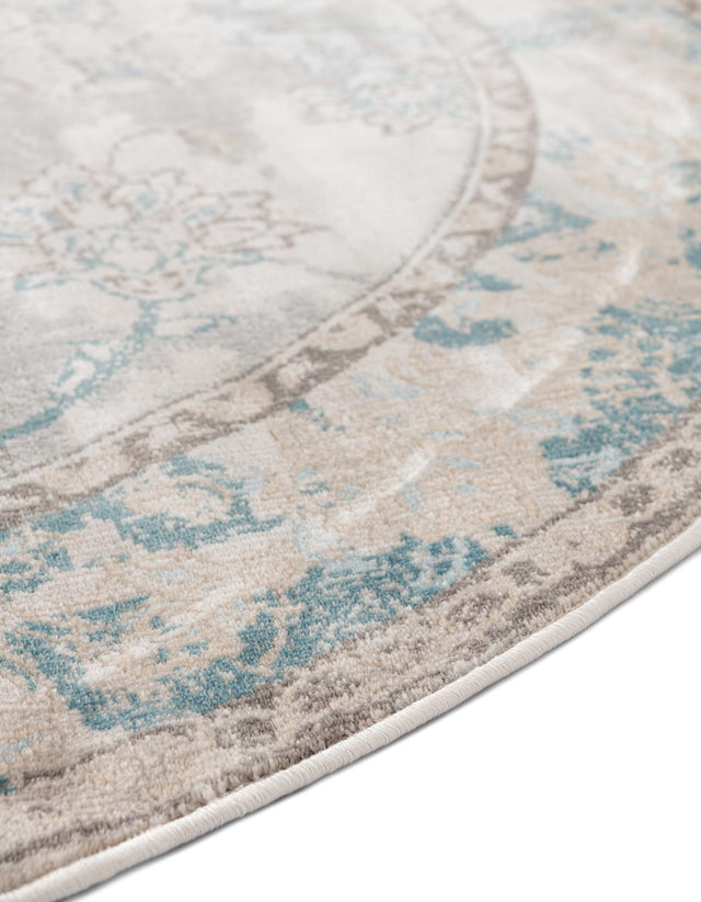 Beige 6' 1 x 6' 1 Paris Round Area Rug