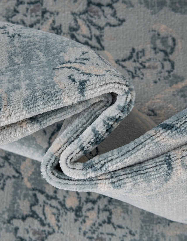 Light Blue 6' 1 x 9' Paris Rectangle Area Rug