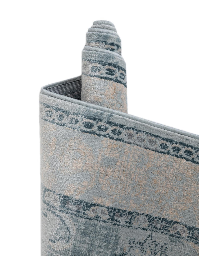 Light Blue 6' 1 x 9' Paris Rectangle Area Rug