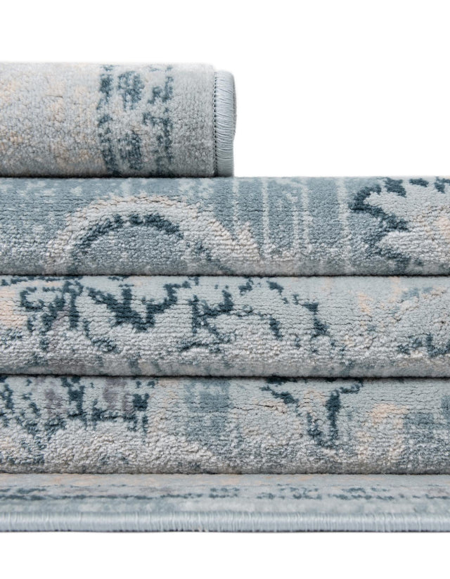 Light Blue 6' 1 x 9' Paris Rectangle Area Rug