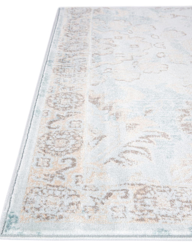 Light Blue 3' 3 x 5' 3 Paris Rectangle Area Rug