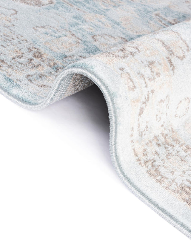 Light Blue 6' 1 x 6' 1 Paris Round Area Rug