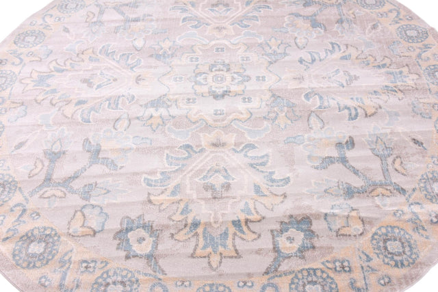 Gray 6' 1 x 6' 1 Paris Round Area Rug