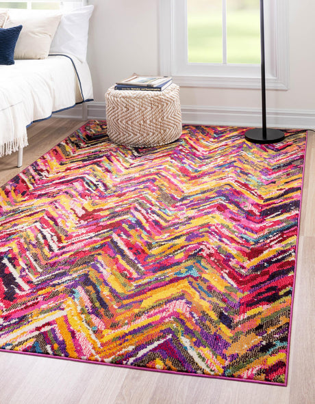 Multicolor 10' 6 x 16' 5 Estrella Rectangle Area Rug 100% Polypropylene Non-Shedding Stain Resistant Carpet Colorful Modern Abstract Design Easy Clean for Home Decor for Sale at Rug Engine