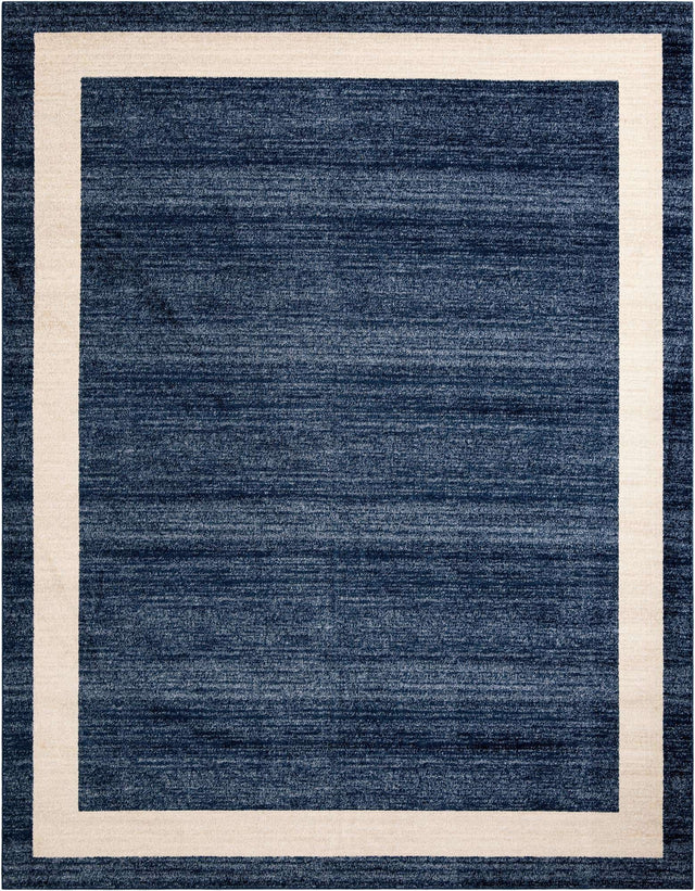 Navy Blue 10' x 13' 1 Del Mar Rectangle Area Rug 100% Polypropylene Easy Clean Stain Resistant Vivid Modern Carpet Mat for Home Decor Interior Designing for Sale at Rug Engine