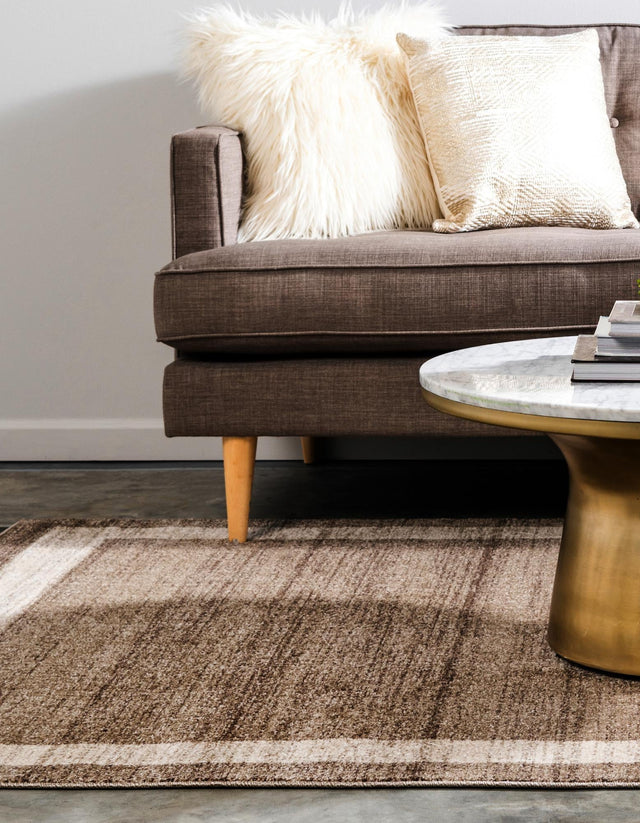 Light Brown 9' x 12' Del Mar Rectangle Area Rug 100% Polypropylene Easy Clean Stain Resistant Vivid Modern Carpet Mat for Home Decor Interior Designing for Sale at Rug Engine