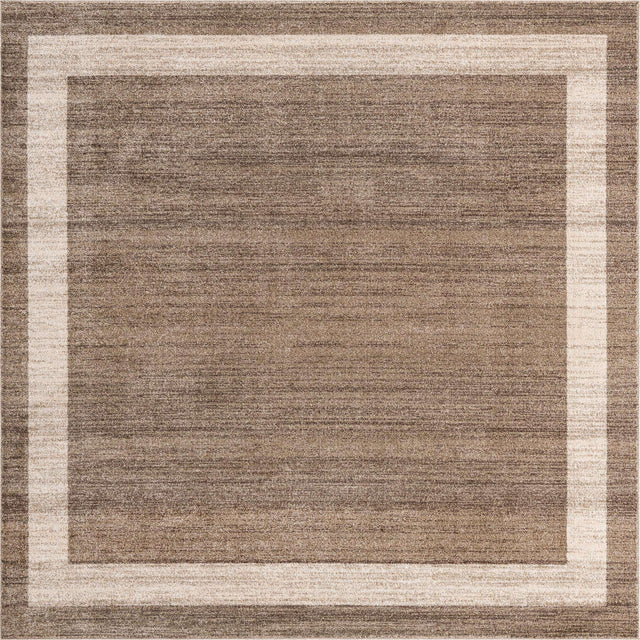 Light Brown 7' 10 x 7' 10 Del Mar Square Area Rug 100% Polypropylene Easy Clean Stain Resistant Vivid Modern Carpet Mat for Home Decor Interior Designing for Sale at Rug Engine
