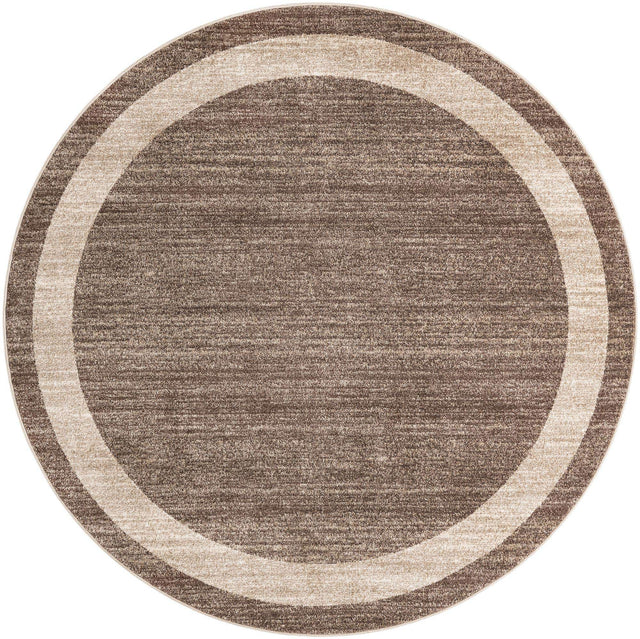Light Brown 7' 10 x 7' 10 Del Mar Round Area Rug 100% Polypropylene Easy Clean Stain Resistant Vivid Modern Carpet Mat for Home Decor Interior Designing for Sale at Rug Engine