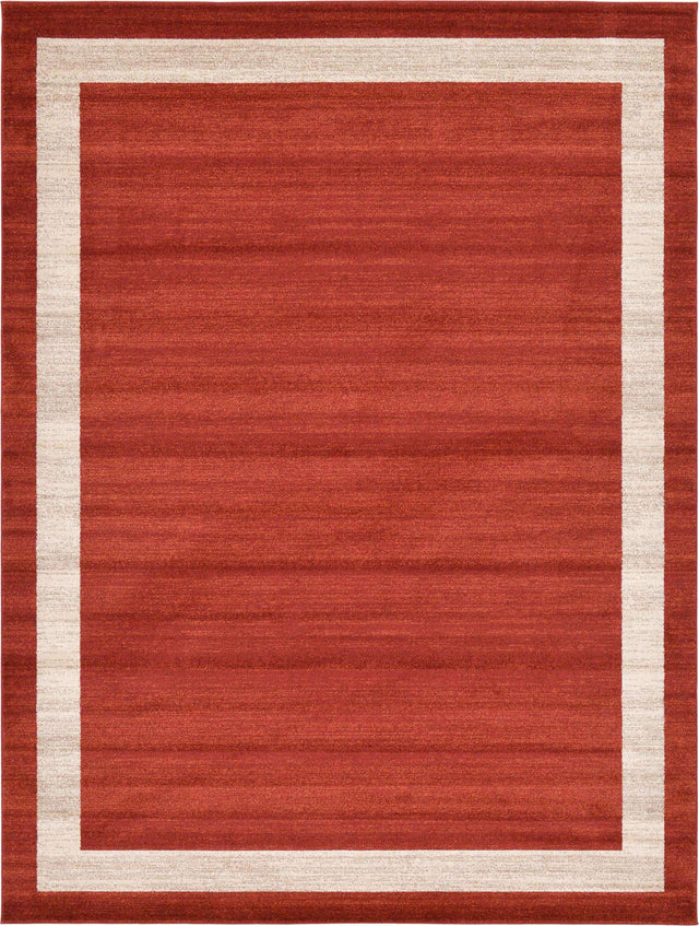 Terracotta 9' x 12' Del Mar Rectangle Area Rug 100% Polypropylene Easy Clean Stain Resistant Vivid Modern Carpet Mat for Home Decor Interior Designing for Sale at Rug Engine