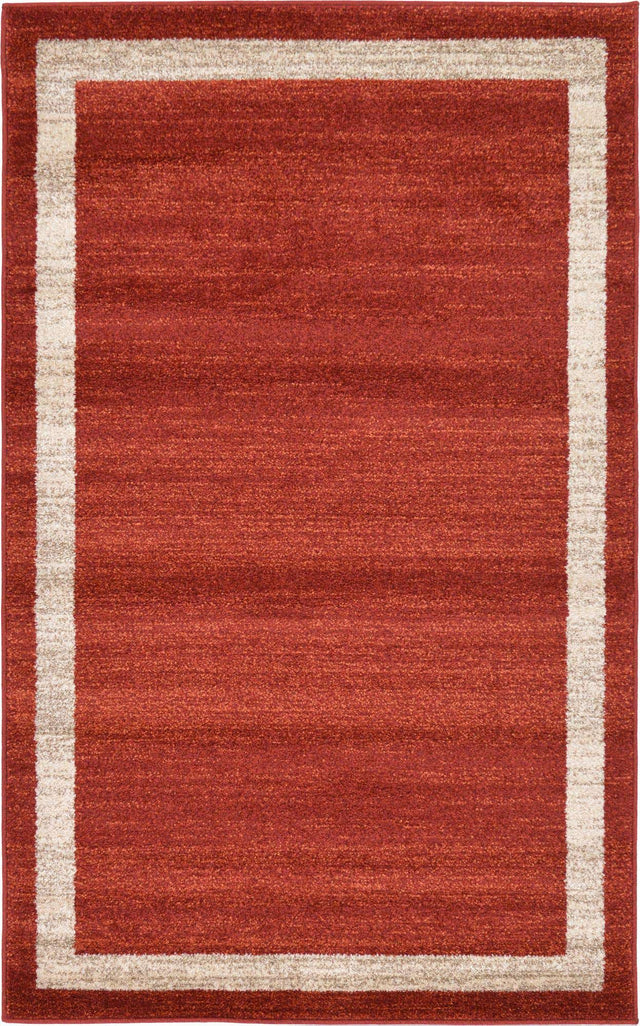 Terracotta 3' 1 x 5' 3 Del Mar Rectangle Area Rug 100% Polypropylene Easy Clean Stain Resistant Vivid Modern Carpet Mat for Home Decor Interior Designing for Sale at Rug Engine