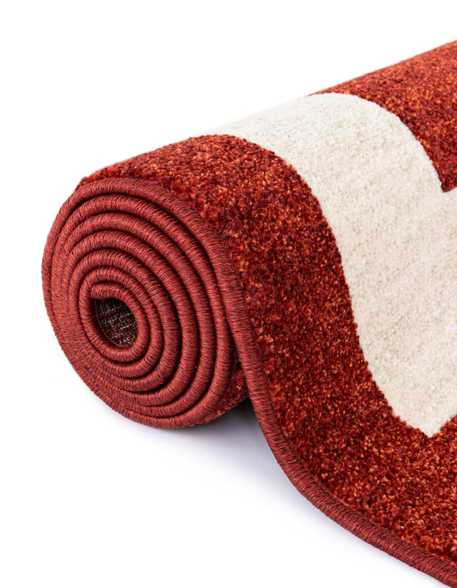 Terracotta 4' 1 x 4' 1 Del Mar Round Area Rug 100% Polypropylene Easy Clean Stain Resistant Vivid Modern Carpet Mat for Home Decor Interior Designing for Sale at Rug Engine