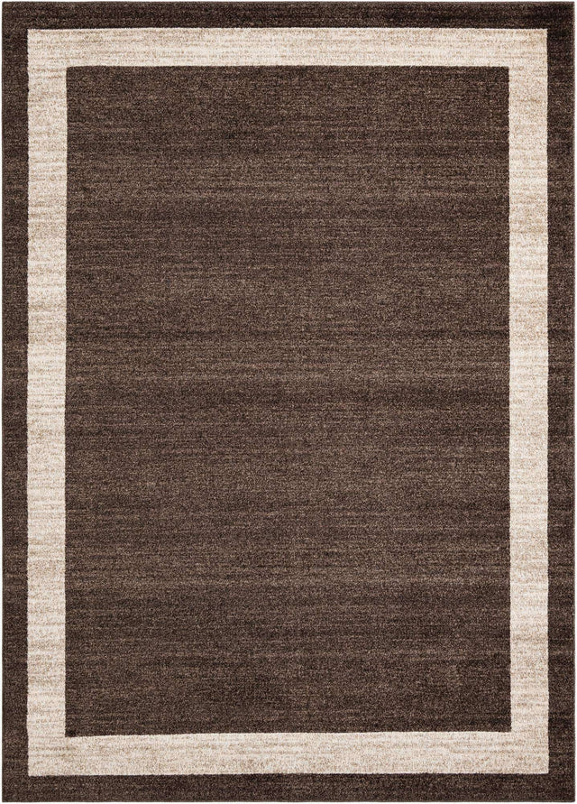 Brown 7' 1 x 10' Del Mar Rectangle Area Rug 100% Polypropylene Easy Clean Stain Resistant Vivid Modern Carpet Mat for Home Decor Interior Designing for Sale at Rug Engine