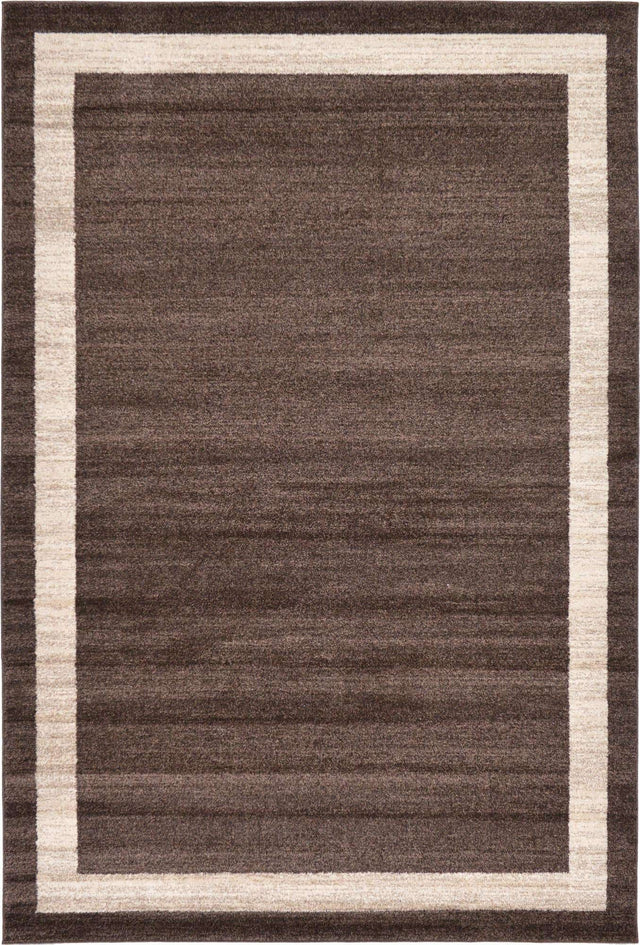 Brown 6' 1 x 9' Del Mar Rectangle Area Rug 100% Polypropylene Easy Clean Stain Resistant Vivid Modern Carpet Mat for Home Decor Interior Designing for Sale at Rug Engine
