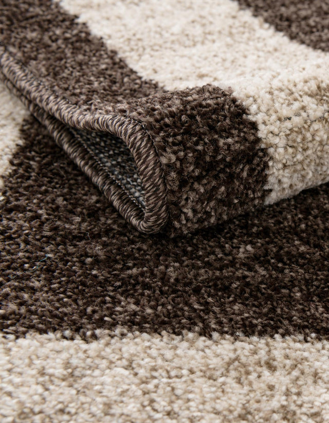 Brown 5' 3 x 8' Del Mar Rectangle Area Rug 100% Polypropylene Easy Clean Stain Resistant Vivid Modern Carpet Mat for Home Decor Interior Designing for Sale at Rug Engine