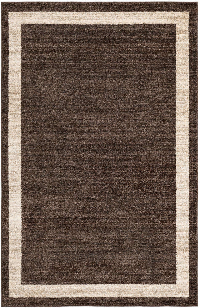 Brown 5' 3 x 8' Del Mar Rectangle Area Rug 100% Polypropylene Easy Clean Stain Resistant Vivid Modern Carpet Mat for Home Decor Interior Designing for Sale at Rug Engine