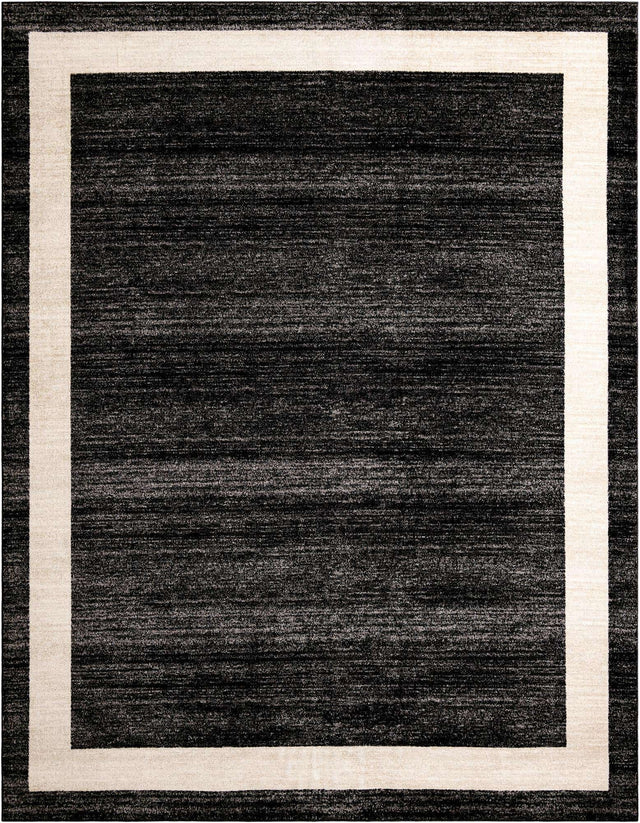 Black 10' x 13' 1 Del Mar Rectangle Area Rug 100% Polypropylene Easy Clean Stain Resistant Vivid Modern Carpet Mat for Home Decor Interior Designing for Sale at Rug Engine