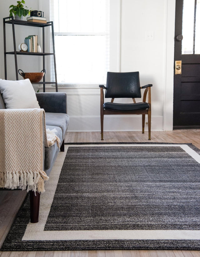 Black 2' x 3' 1 Del Mar Rectangle Area Rug 100% Polypropylene Easy Clean Stain Resistant Vivid Modern Carpet Mat for Home Decor Interior Designing for Sale at Rug Engine