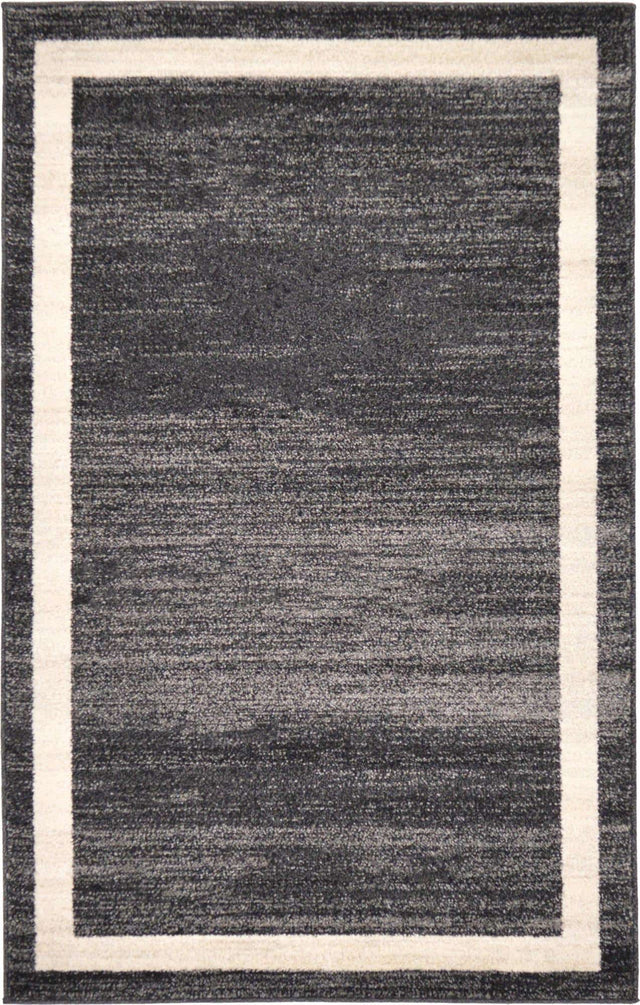Black 3' 1 x 5' 3 Del Mar Rectangle Area Rug 100% Polypropylene Easy Clean Stain Resistant Vivid Modern Carpet Mat for Home Decor Interior Designing for Sale at Rug Engine