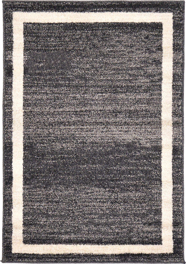 Black 2' x 3' 1 Del Mar Rectangle Area Rug 100% Polypropylene Easy Clean Stain Resistant Vivid Modern Carpet Mat for Home Decor Interior Designing for Sale at Rug Engine