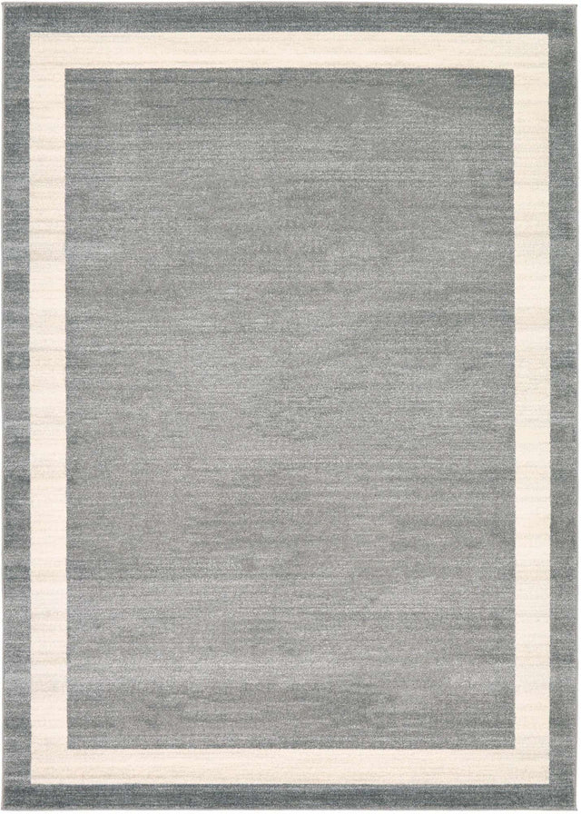 Gray 7' 1 x 10' Del Mar Rectangle Area Rug 100% Polypropylene Easy Clean Stain Resistant Vivid Modern Carpet Mat for Home Decor Interior Designing for Sale at Rug Engine