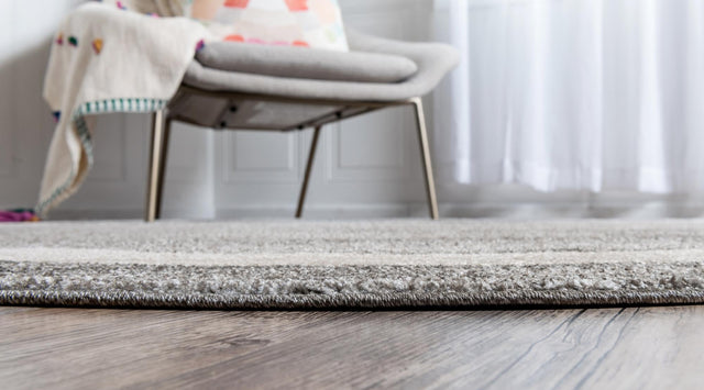 Gray 7' 10 x 7' 10 Del Mar Round Area Rug 100% Polypropylene Easy Clean Stain Resistant Vivid Modern Carpet Mat for Home Decor Interior Designing for Sale at Rug Engine