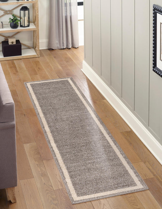Gray 2' x 8' Del Mar Runner Area Rug 100% Polypropylene Easy Clean Stain Resistant Vivid Modern Carpet Mat for Home Decor Interior Designing for Sale at Rug Engine