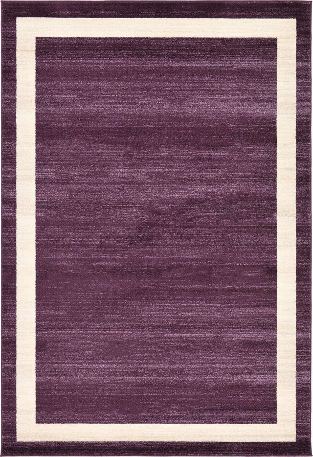 Violet 6' 1 x 9' Del Mar Rectangle Area Rug 100% Polypropylene Easy Clean Stain Resistant Vivid Modern Carpet Mat for Home Decor Interior Designing for Sale at Rug Engine