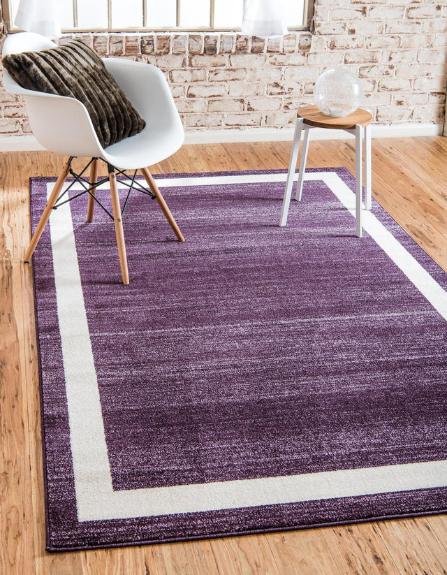 Violet 7' 1 x 10' Del Mar Rectangle Area Rug 100% Polypropylene Easy Clean Stain Resistant Vivid Modern Carpet Mat for Home Decor Interior Designing for Sale at Rug Engine
