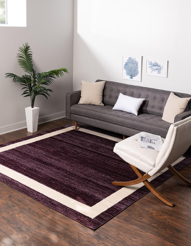 Violet 7' 10 x 7' 10 Del Mar Square Area Rug 100% Polypropylene Easy Clean Stain Resistant Vivid Modern Carpet Mat for Home Decor Interior Designing for Sale at Rug Engine